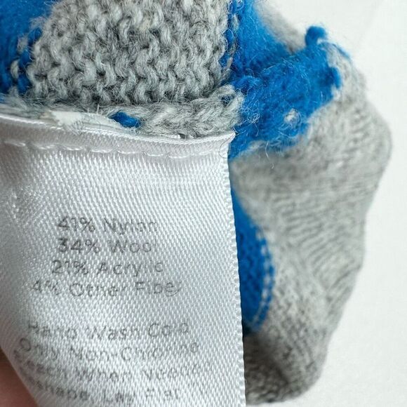 Talbots Sweater Womens Medium Sheep Blue Striped Long-Sleeve Crew Wool fall - Picture 6 of 8